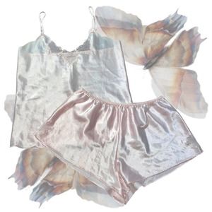 Erika Taylor 80s Vintage Hearts Silk Sleep Set (M)